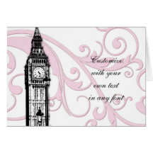 Scrolls and Big Ben Card