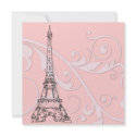 Scrolls and Eiffel Tower invitations