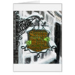 Scrooge&MarleySignScene Greeting Card
