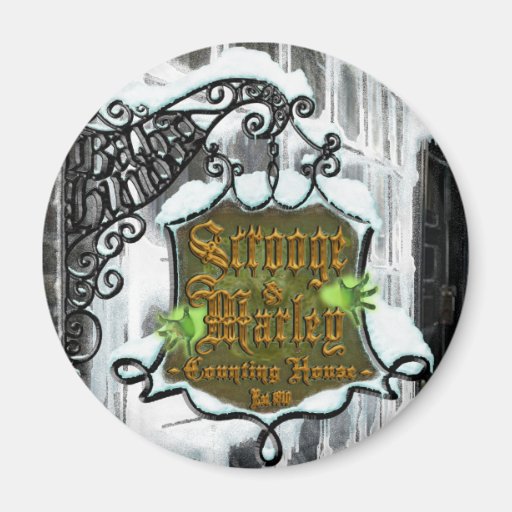 Scrooge&MarleySignScene Magnets