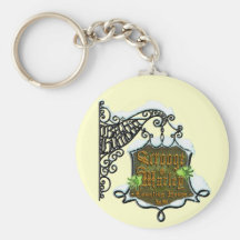 ScroogeHauntedSign Key Chains