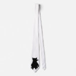 Scruffy Black Cat Tie
