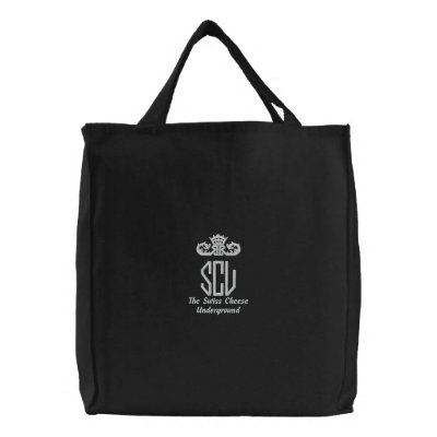 SCU, The Swiss CheeseUnderground Canvas Bag by ladyblazr