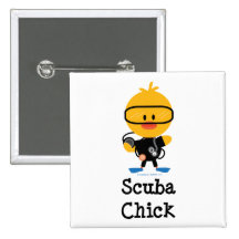 Scuba Chick Button
