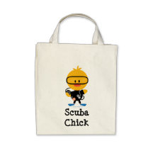 Scuba Chick Tote Tote Bags