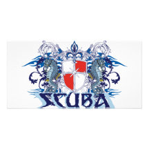SCUBA CREST CUSTOM PHOTO CARD