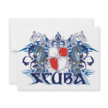 SCUBA CREST invitations