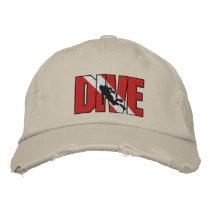 SCUBA DIVE Embroidered Cap Embroidered Hats