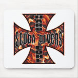 Scuba Diver Hard Core Mouse Mats