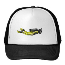 scuba diver trucker hats