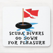 Scuba Divers Go Down For Pleasure Mousemat