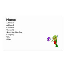 Scuba Diving Alien Business Card Templates