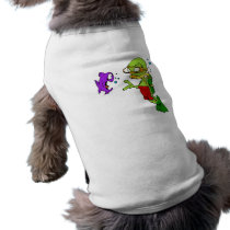 Scuba Diving Alien Doggie Tee
