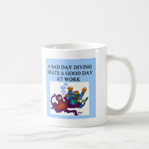 scuba diving design mugs
