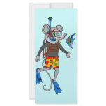 Scuba Diving Mouse rack cards