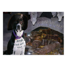 Scuba Dog "Sharing" Trading Card Business Card Template