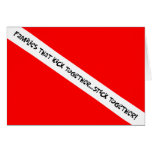 Scuba Families Kick Together Greeting Card
