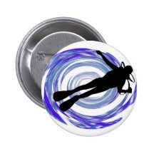 SCUBA FRENCH REEFS PINBACK BUTTON