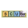 Scuba made of Elements Bumper Stickers