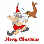 Scuba Santa photo sculptures