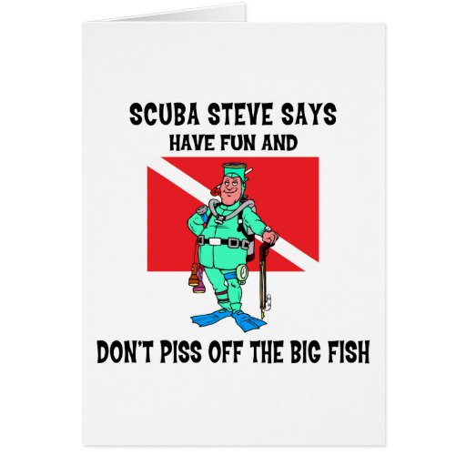 SCUBA Steve Greeting Card Zazzle