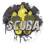 Scuba Round Sticker
