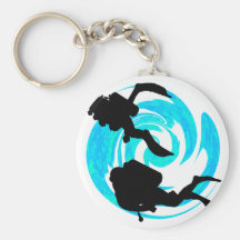 SCUBA THREE TANKS KEYCHAIN