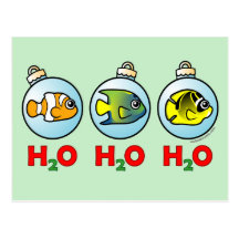 Scubadorable H2O H2O H2O Post Cards
