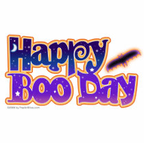 Sculpture, Pin, Ornament - HAPPY BOO DAY - Hallowe