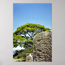 Sculpture Relief At Monte Alban Print