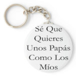Se Que Quieres Unos Papas Como Los Mios Key Chains
