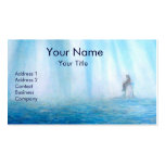 SEA AND MEDITATION - WOMAN AND HER HOME BUSINESS CARD TEMPLATES