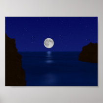Sea at Night Print