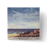 Sea Coast Of Normandy By Courbet Gustave buttons