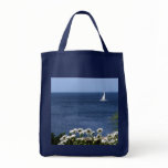 "Sea Daisies" Grocery/Wine Tote bags