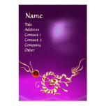 SEA DRAGON 2 AMETHYST MONOGRAM ,Beauty Salon Spa Business Card Template