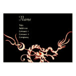 SEA DRAGON 2.black and white red Business Card Templates