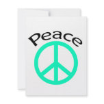Sea Greeen Peace & Word invitations