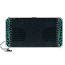 Sea green floral speaker speakers