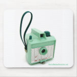 Sea Green Imperial Savoy Vintage Camera Mousepad