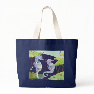 Sea Horse Beach Bag by daphne1024