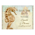 Sea Horse Coastal Beach - Save the Date Postcard