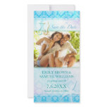 Sea Horse Couple Beach Photo Save the Date Invites Personalised Photo Card