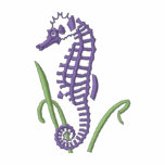 Sea Horse Outline embroidered shirts