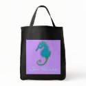 Sea Horse tote bags