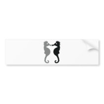 sea horses icon bumper sticker