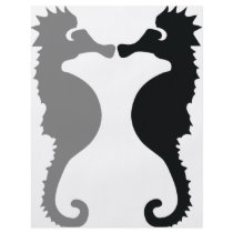 sea horses icon personalized flyer