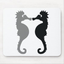 sea horses icon mousepads
