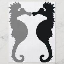 sea horses icon personalized flyer