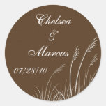 Sea Oats Beach Wedding stickers